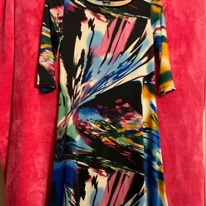 Woman’s Size Large Multicolor Midi Dress